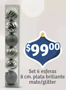 Soriana Mercado Set 6 esferas oferta
