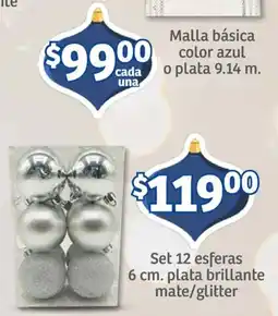 Soriana Mercado Malla básica color azul o plata oferta