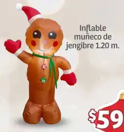 Soriana Mercado Inflable muñeco de jengibre oferta