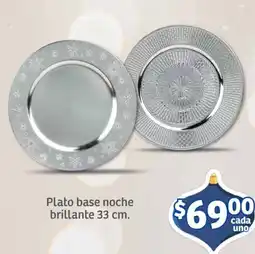 Soriana Mercado Plato base noche brillante oferta
