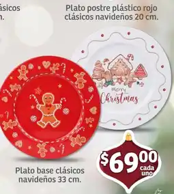 Soriana Mercado Plato base clásicos navideños oferta