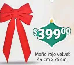 Soriana Mercado Moño rojo velvet oferta