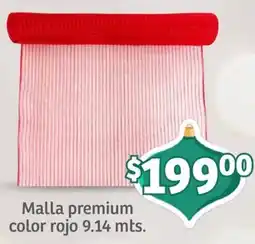 Soriana Mercado Malla premium color rojo oferta