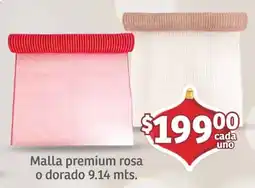 Soriana Mercado Malla premium rosa o dorado oferta