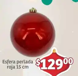 Soriana Mercado Esfera perlada roja oferta