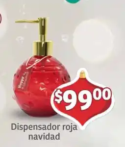 Soriana Mercado dispensador roja navidad oferta