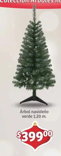 Soriana Mercado Árbol navideño verde oferta
