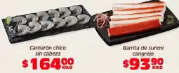 Soriana Híper Camarón chico sin cabeza oferta