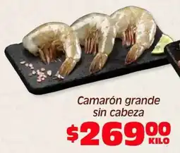 Soriana Híper Camarón grande sin cabeza oferta