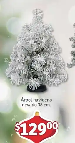 Soriana Mercado Árbol navideño nevado oferta
