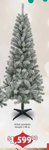 Soriana Mercado Árbol navideño nevado oferta