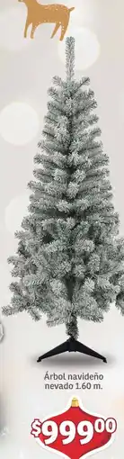 Soriana Mercado Árbol navideño nevado oferta