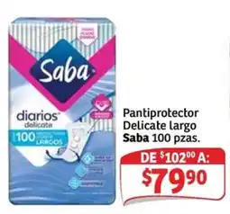 Soriana Mercado Saba Pantiprotector Delicate largo oferta