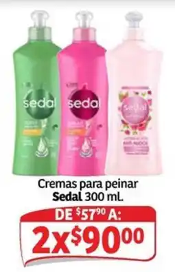 Soriana Mercado Sedal cremas para peinar oferta