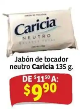Soriana Mercado Caricia jabón de tocar oferta