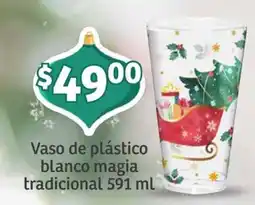 Soriana Mercado Vaso de plástico blanco magia tradicional oferta
