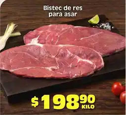 Soriana Híper Bistec de res para asar oferta