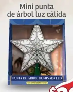 Soriana Mercado Mini punta de árbol luz cálida oferta