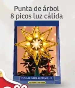 Soriana Mercado Punta de árbol 8 picos luz cálida oferta