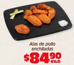 Soriana Híper Alas de pollo enchiladas oferta