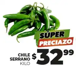 Merco Serrano - chile serrano oferta