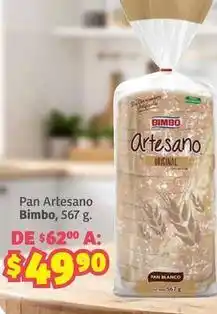 Soriana Híper Bimbo - pan artesano oferta