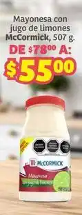 Soriana Híper Mccormick - mayonesa con jugo de limones oferta