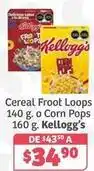 Soriana Híper Kellogg's - cereal froot loops o corn pops oferta