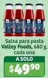 Soriana Híper Valley foods - salsa para pasta oferta