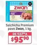 Soriana Híper Zwan - salchicha premium pavo oferta
