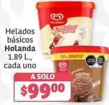 Soriana Híper Holanda - helados básicos oferta