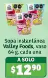 Soriana Híper Valley foods - sopa instantánea, vaso oferta