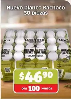 Soriana Híper Bachoco - huevo blanco oferta