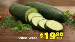 Soriana Híper Pepino verde oferta