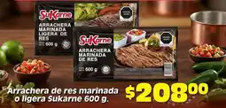 Soriana Híper Sukarne - arrachera marinada o ligera oferta