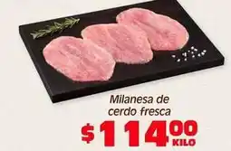 Soriana Híper Fresca - milanesa de cerdo fresca oferta