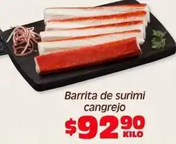 Soriana Híper Barrita de surimi cangrejo oferta