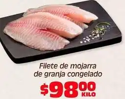 Soriana Híper Filete de mojarra de granja congelado oferta