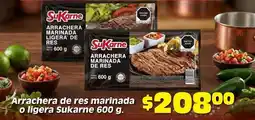 Soriana Híper Sukarne - arrachera marinada ligera de res oferta