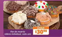 Soriana Híper Solo - pan de muerto relleno individual oferta