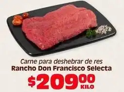 Soriana Híper Don francisco - carne para deshebrar de res oferta