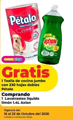 HEB Axion lavatrastes líquido limón oferta