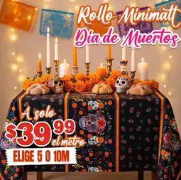 Modatelas Rollo Minimatt Dia de Muertos oferta