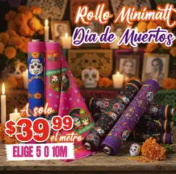 Modatelas Rollo Minimatt Dia de Muertos oferta