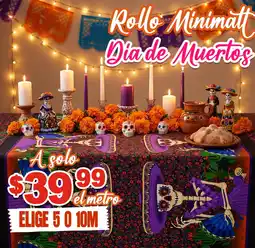 Modatelas Rollo minimatt dia de muertos oferta