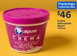 Walmart alpura crema deslactosada oferta