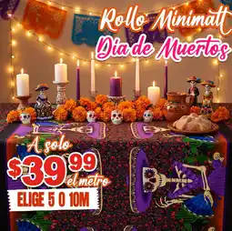 Modatelas Rollo minimatt dia de muertos oferta