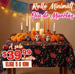 Modatelas Rollo Minimatt Dia de Muertos oferta