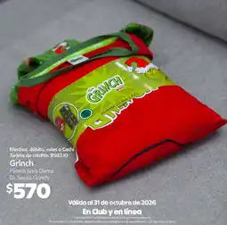 Sam's Club Grinch Pijama para Dama oferta