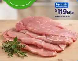 Walmart Milanesa de cerdo oferta